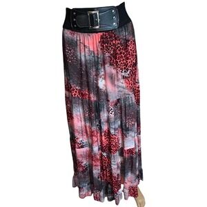 Magic Womens Tiered Maxi Skirt Size S Wild Child Wanderlust 90s Y2K Festival‎